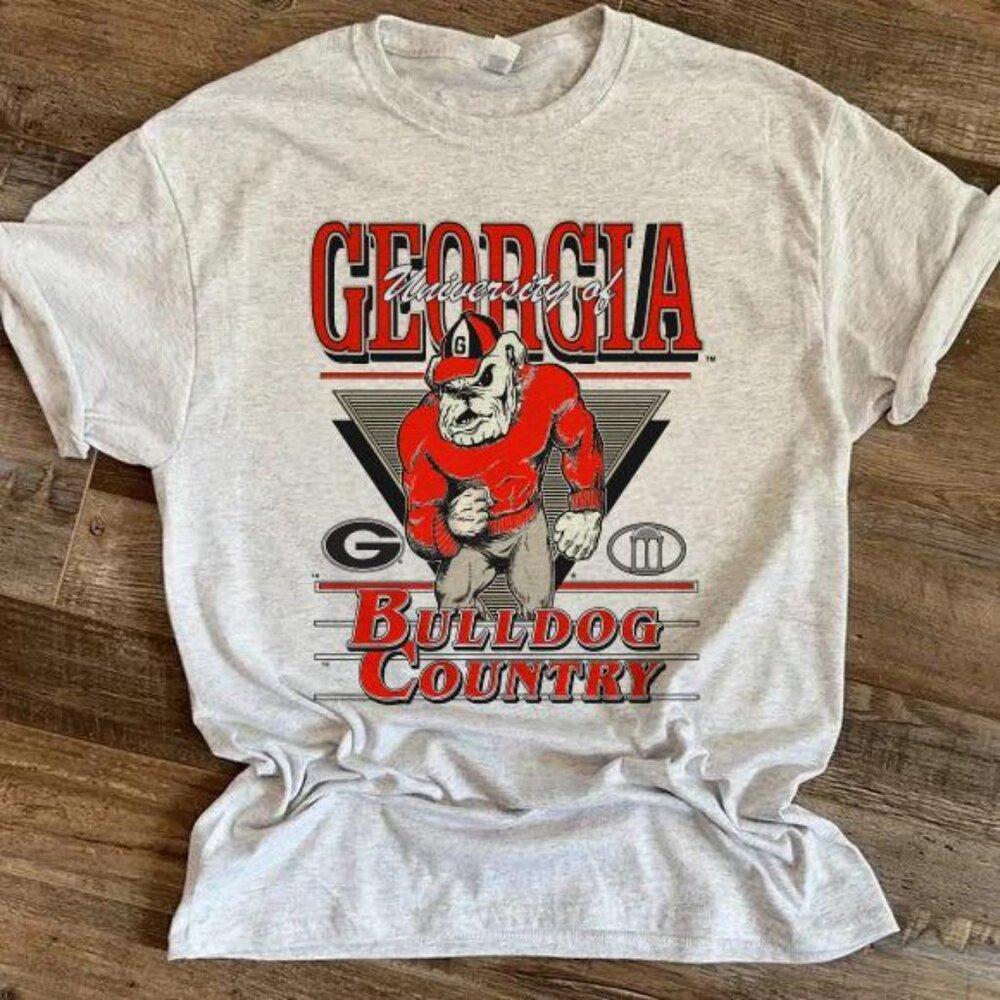 Vintage Georgia Bulldogs University Varsity Tee Bulldogs Country Shirt